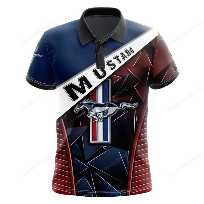 Sportswearmerch Ford Car Mustang Car Personalized Polo For Fan