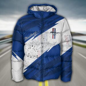 Sportswearmerch Ford Car -Mustang Car Puffer Jacket For Fan