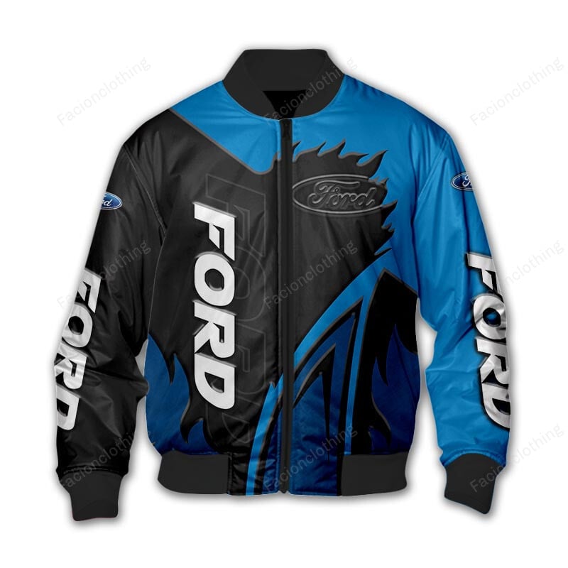 Sportswearmerch Ford Car Personalized Bomber Jacket For Fan