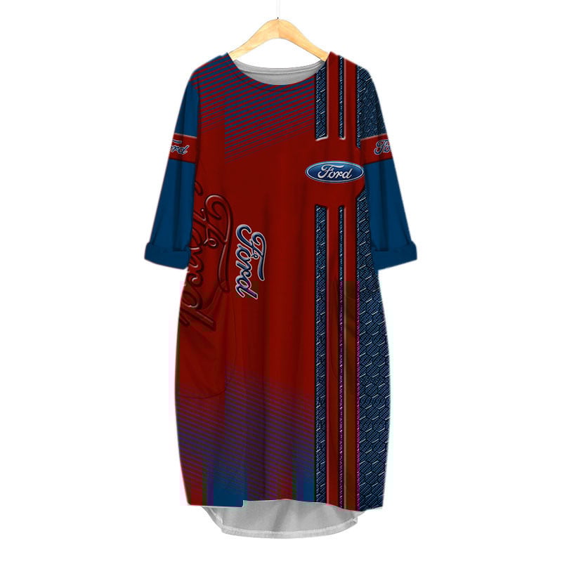 Sportswearmerch Ford Car Personalized Fashion Pocket Dress For Fan