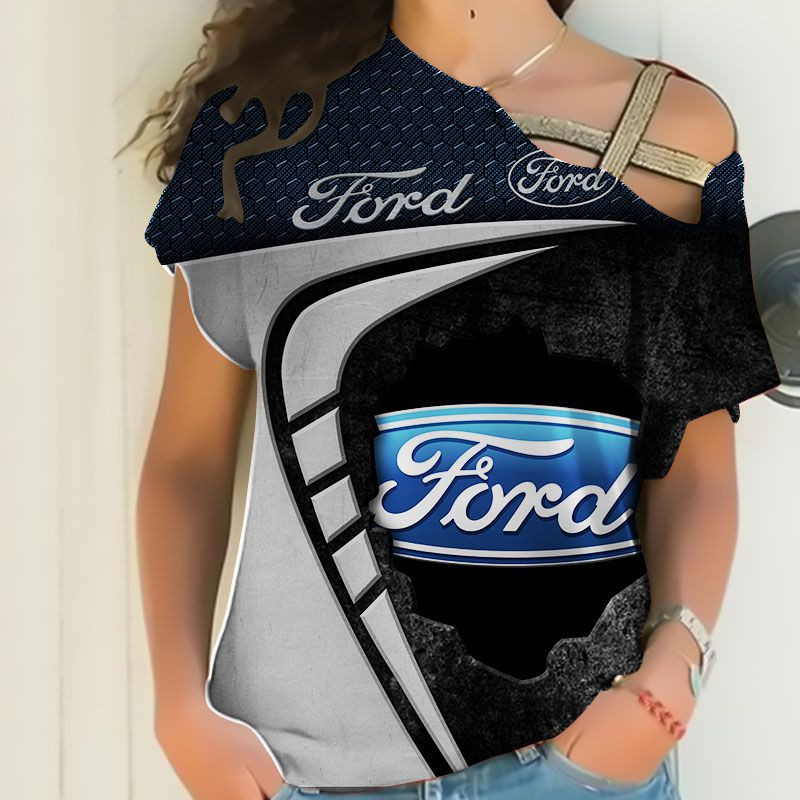 Sportswearmerch Ford Car Personalized Fashion Strapless Short Sleeve For Fan