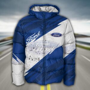 Sportswearmerch Ford Car Puffer Jacket For Fan