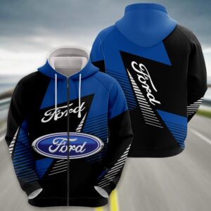Sportswearmerch Ford Car Zip Hoodie For Fan