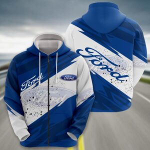 Sportswearmerch Ford Car Zip Hoodie For Fan