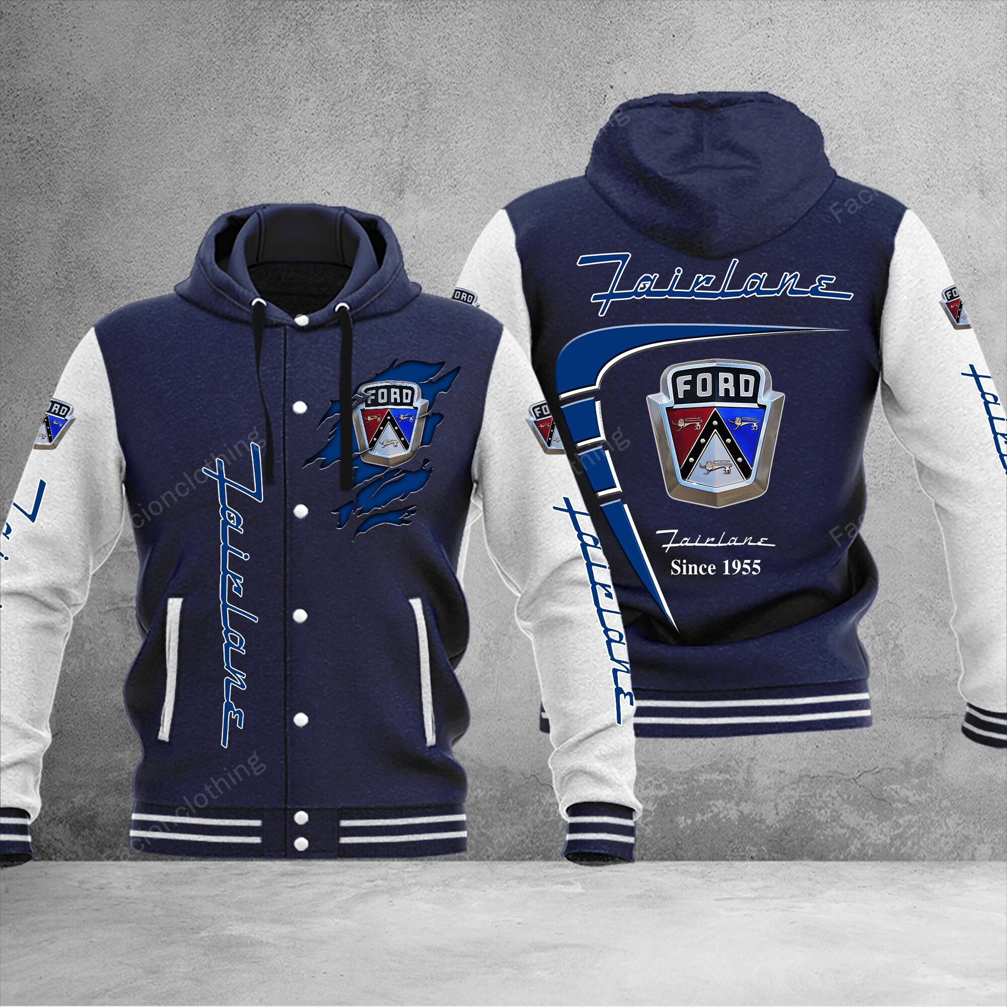Sportswearmerch Ford Fairlane Car Baseball Jacket Personalized For Fan