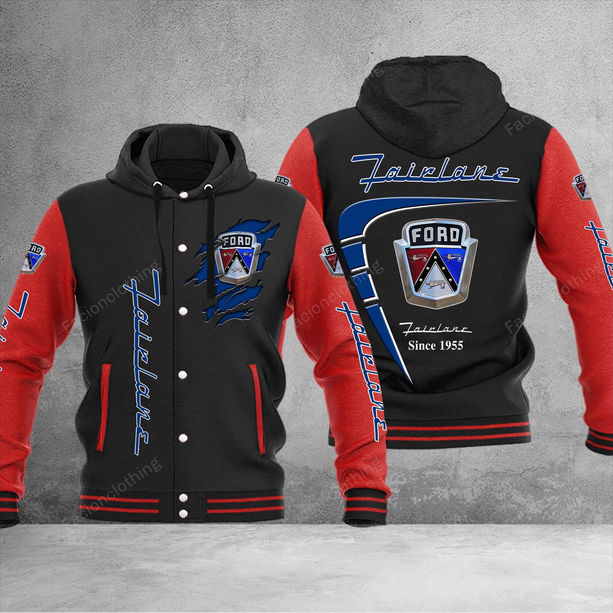 Sportswearmerch Ford Fairlane Car Baseball Jacket Personalized For Fan