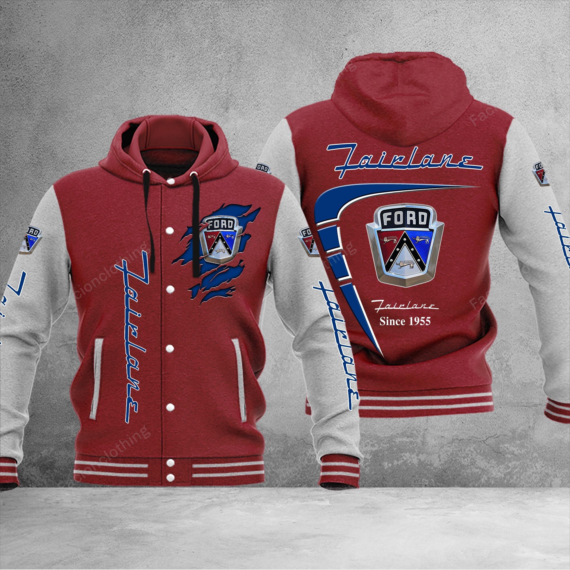 Sportswearmerch Ford Fairlane Car Baseball Jacket Personalized For Fan