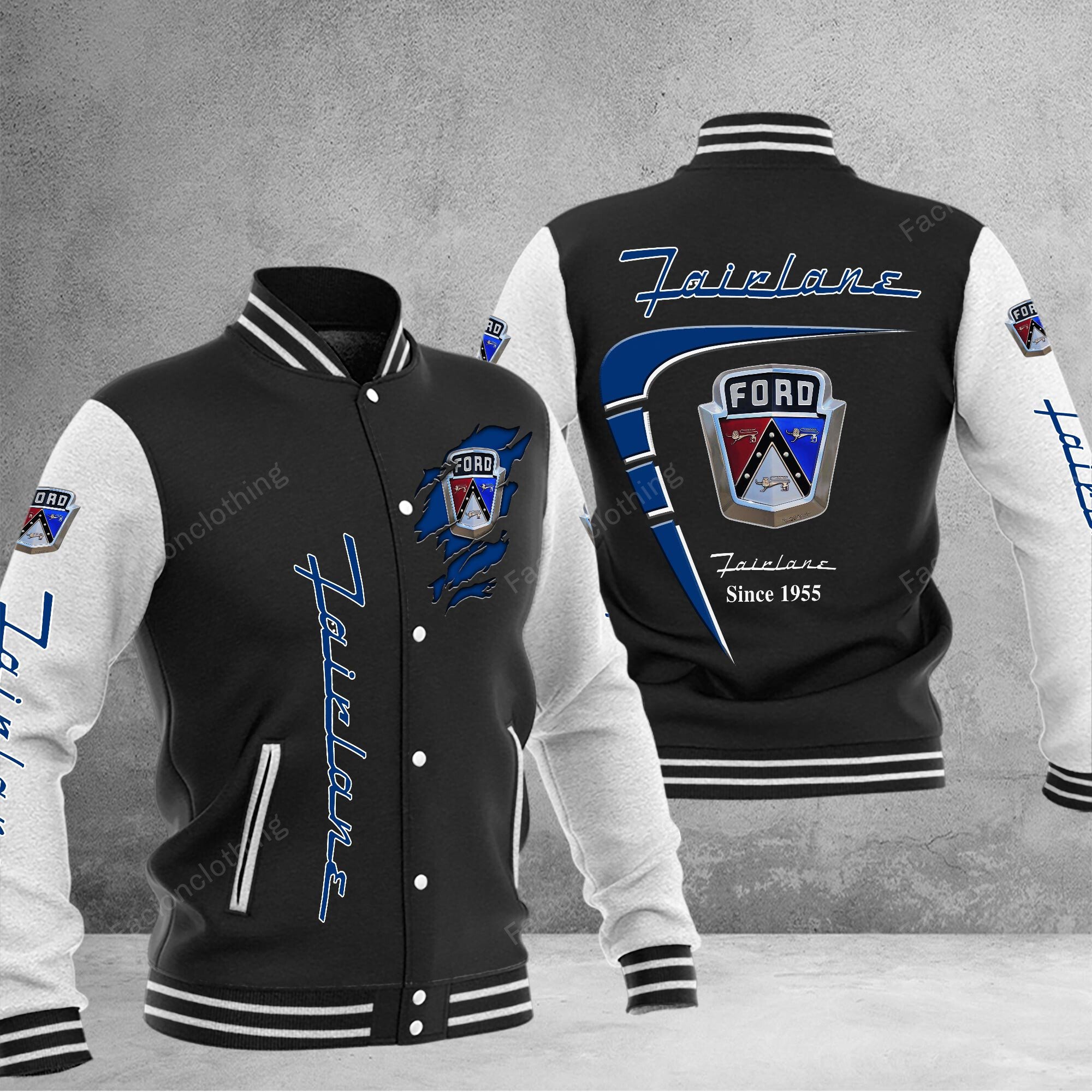 Sportswearmerch Ford Fairlane Car Baseball Jacket Personalized For Fan