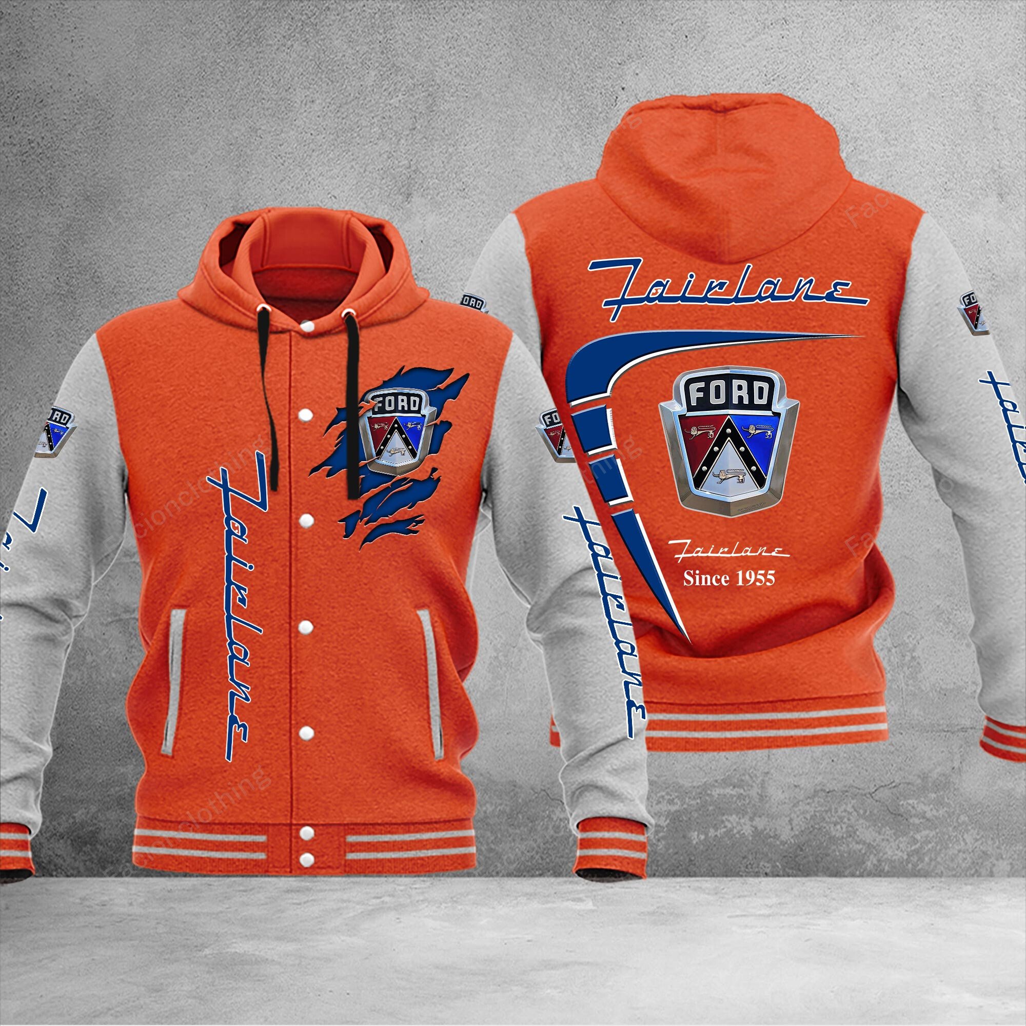 Sportswearmerch Ford Fairlane Car Baseball Jacket Personalized For Fan