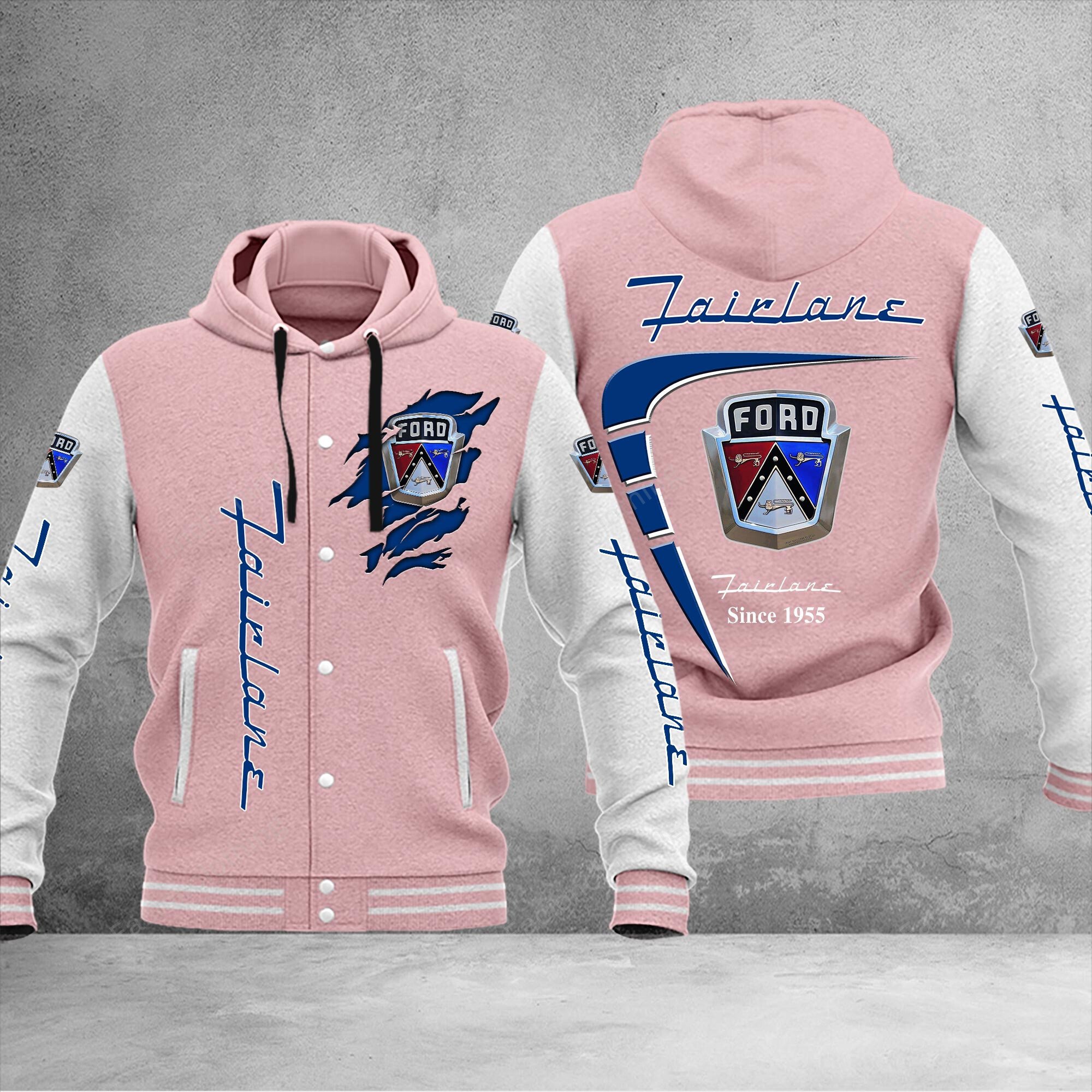 Sportswearmerch Ford Fairlane Car Baseball Jacket Personalized For Fan