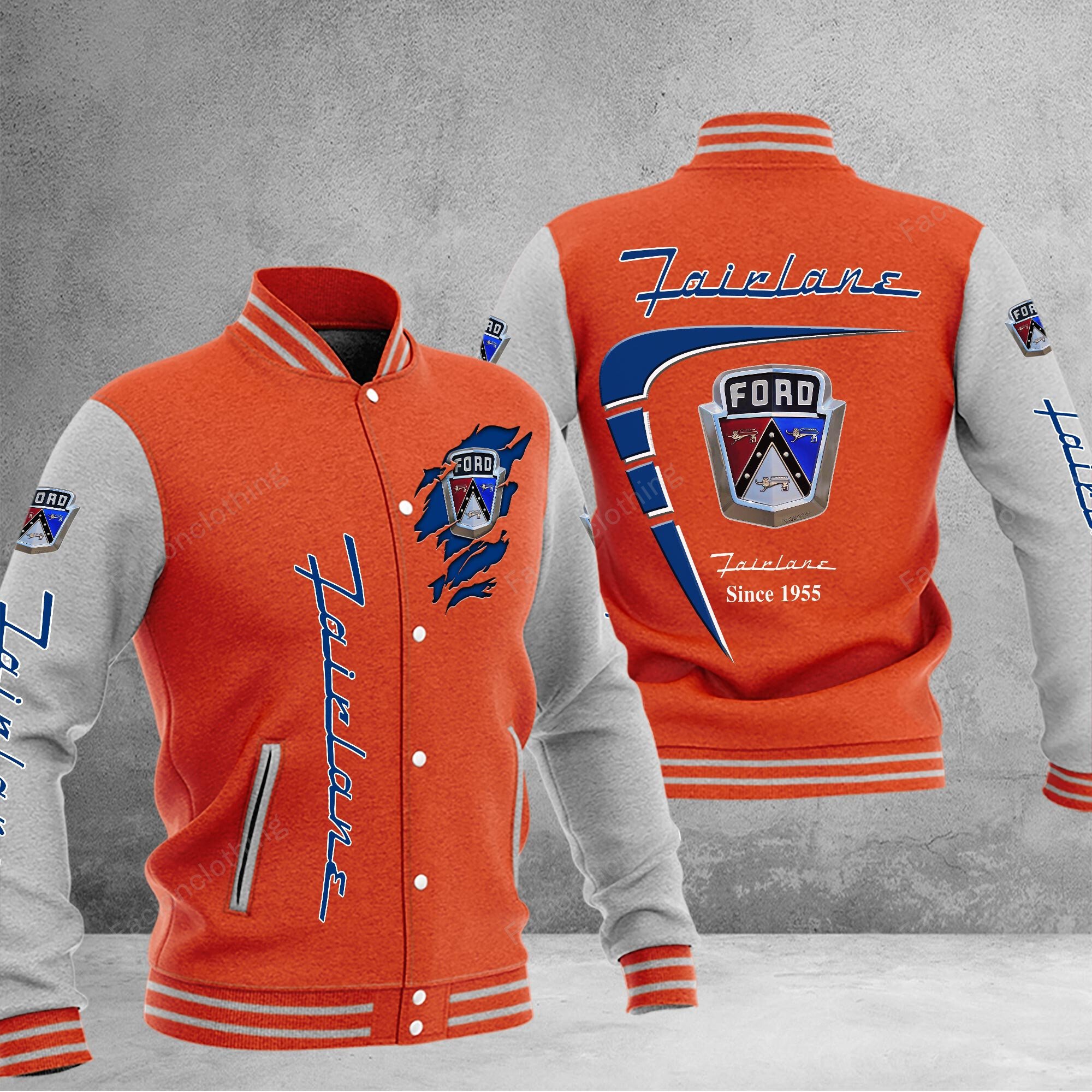 Sportswearmerch Ford Fairlane Car Baseball Jacket Personalized For Fan