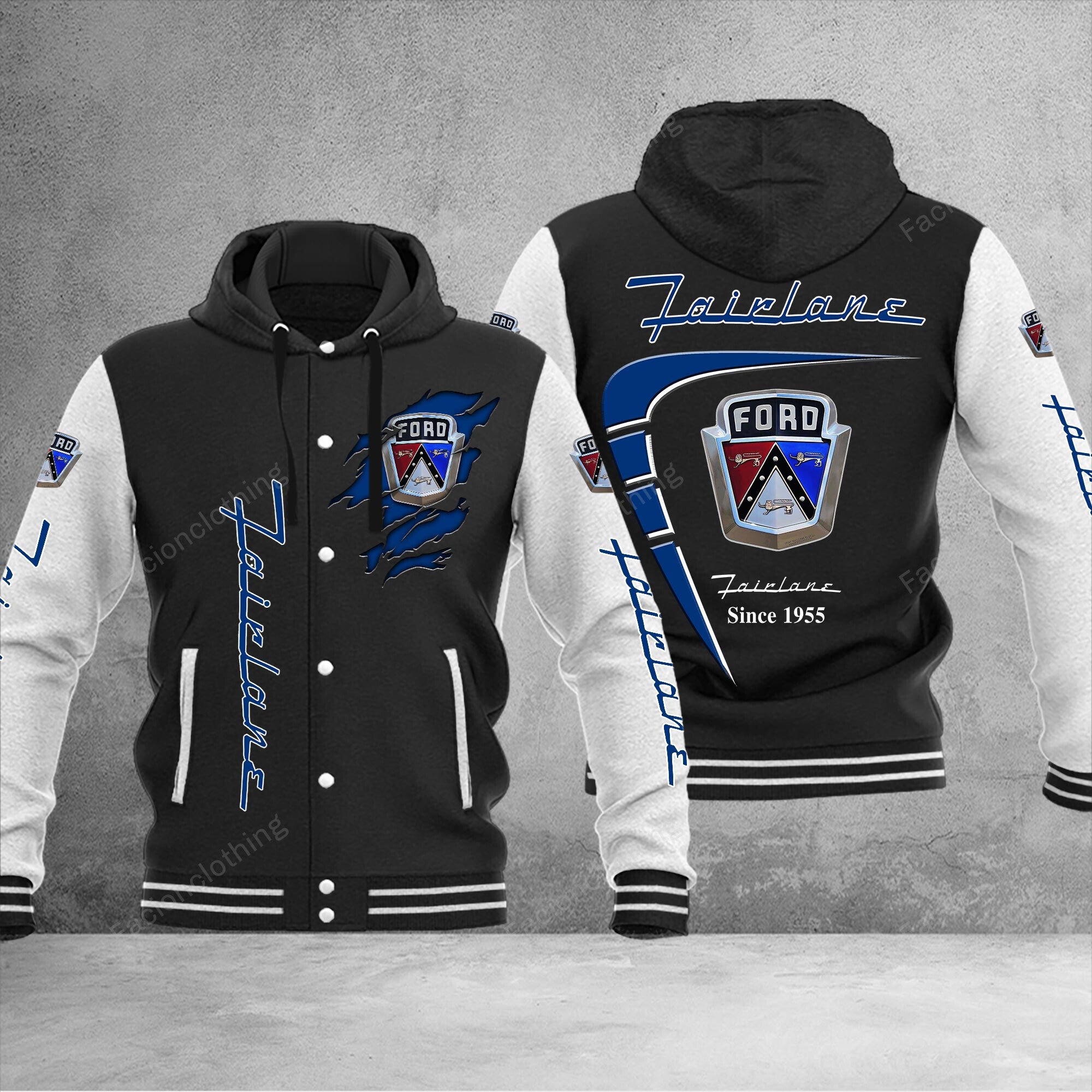 Sportswearmerch Ford Fairlane Car Baseball Jacket Personalized For Fan