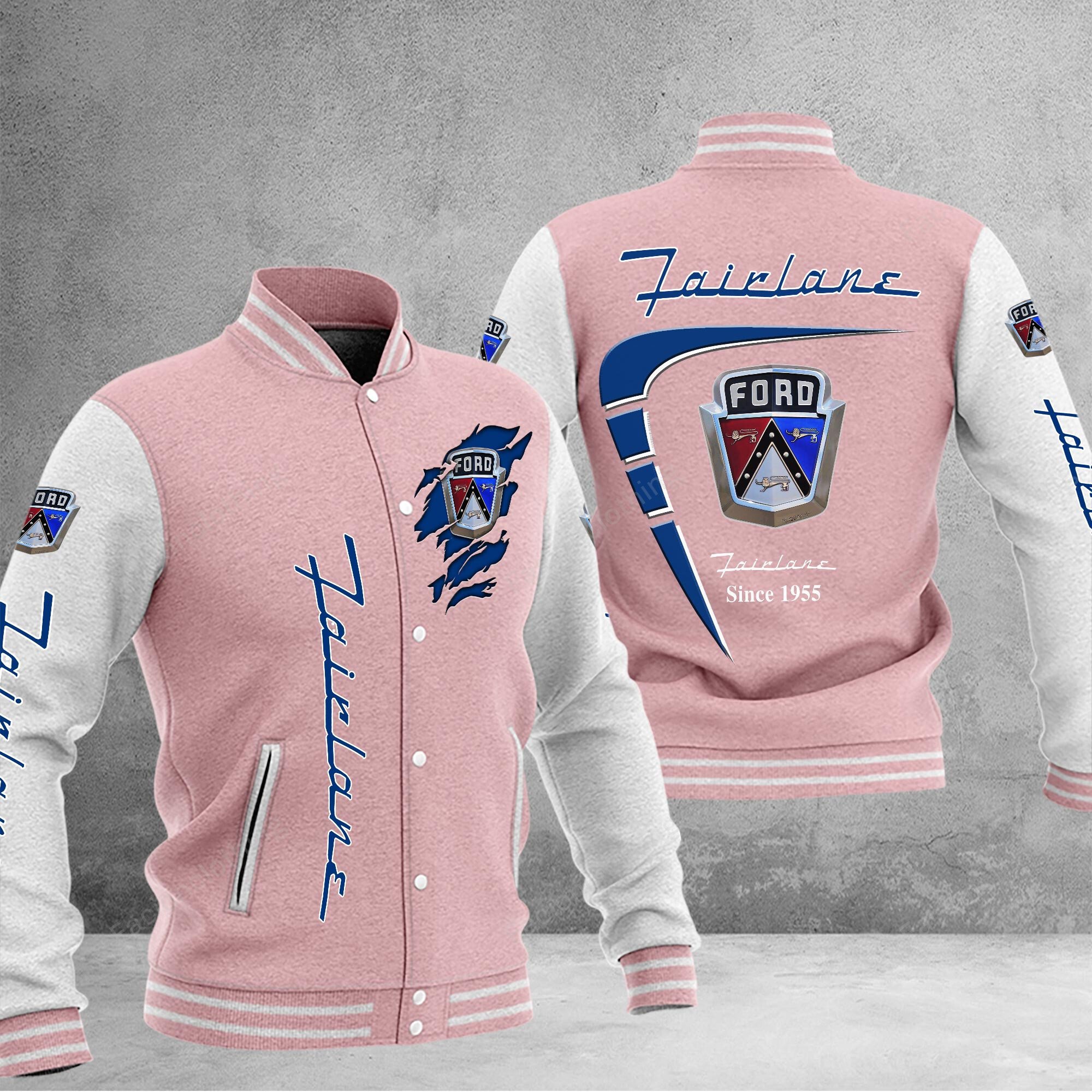 Sportswearmerch Ford Fairlane Car Baseball Jacket Personalized For Fan