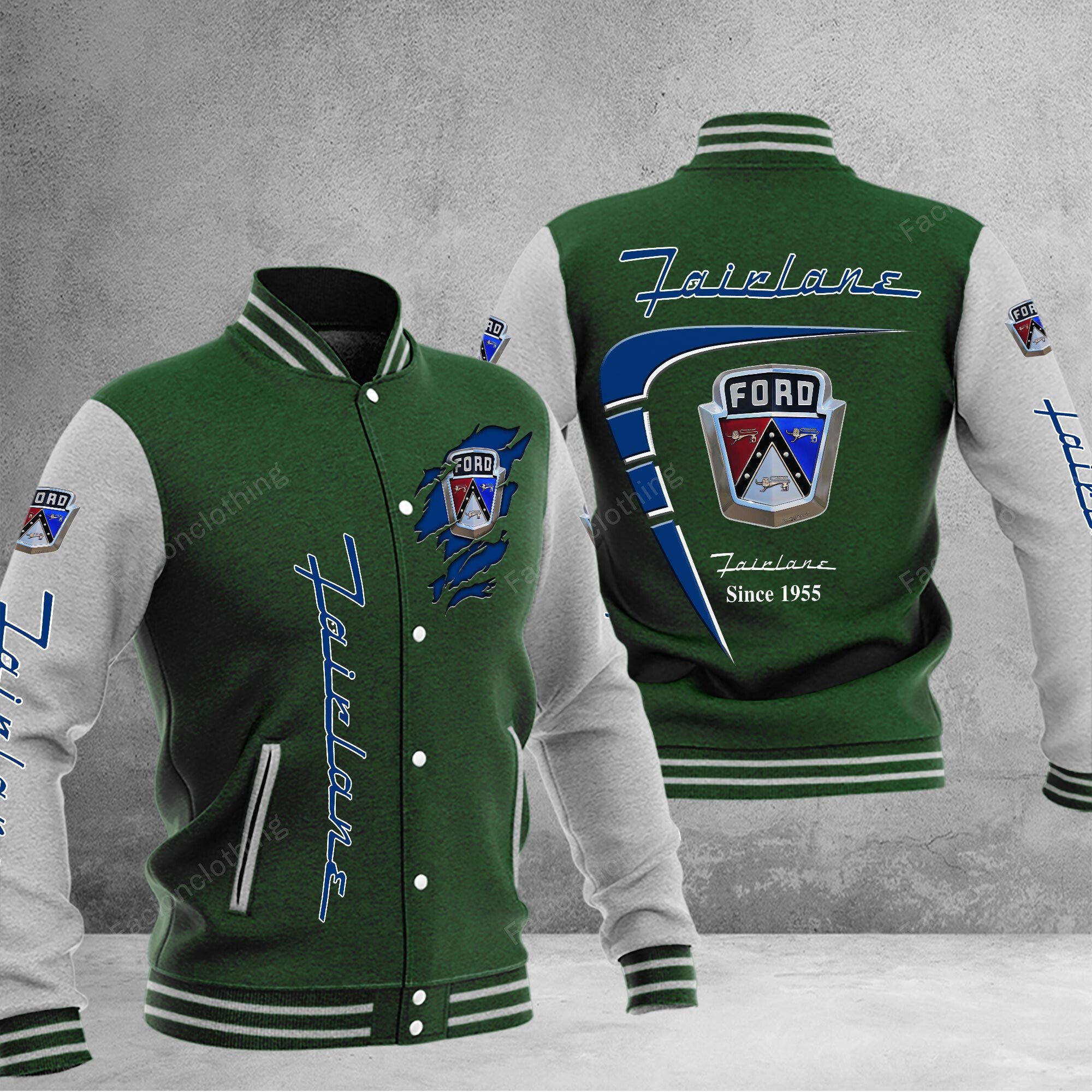 Sportswearmerch Ford Fairlane Car Baseball Jacket Personalized For Fan