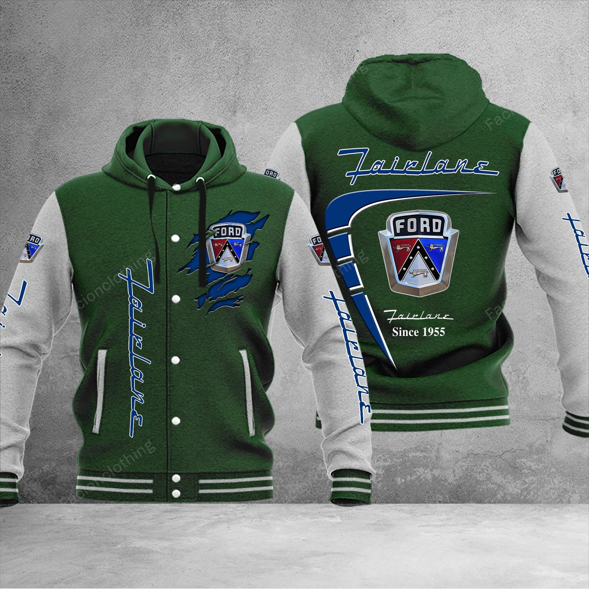 Sportswearmerch Ford Fairlane Car Baseball Jacket Personalized For Fan
