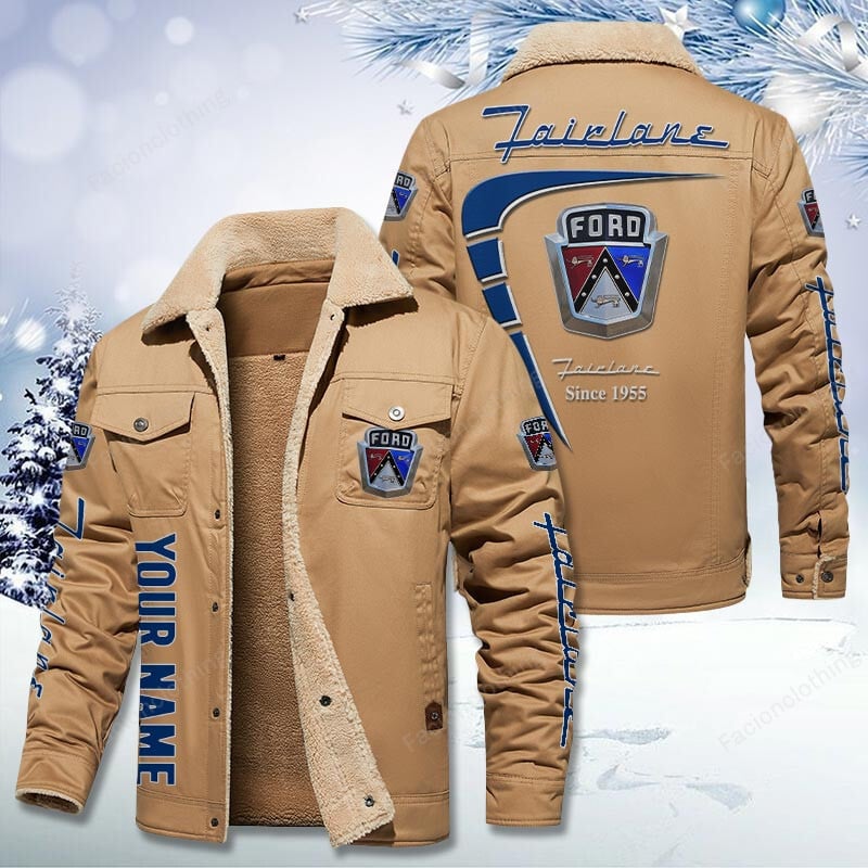 Sportswearmerch Ford Fairlane Car Personalized Cotton Jacket For Fan