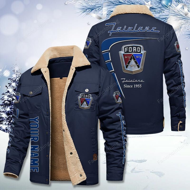 Sportswearmerch Ford Fairlane Car Personalized Cotton Jacket For Fan