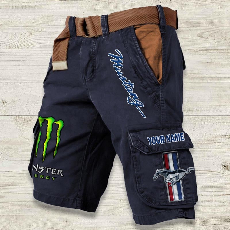 Sportswearmerch Ford-Mustang Car Denim Short For Fan