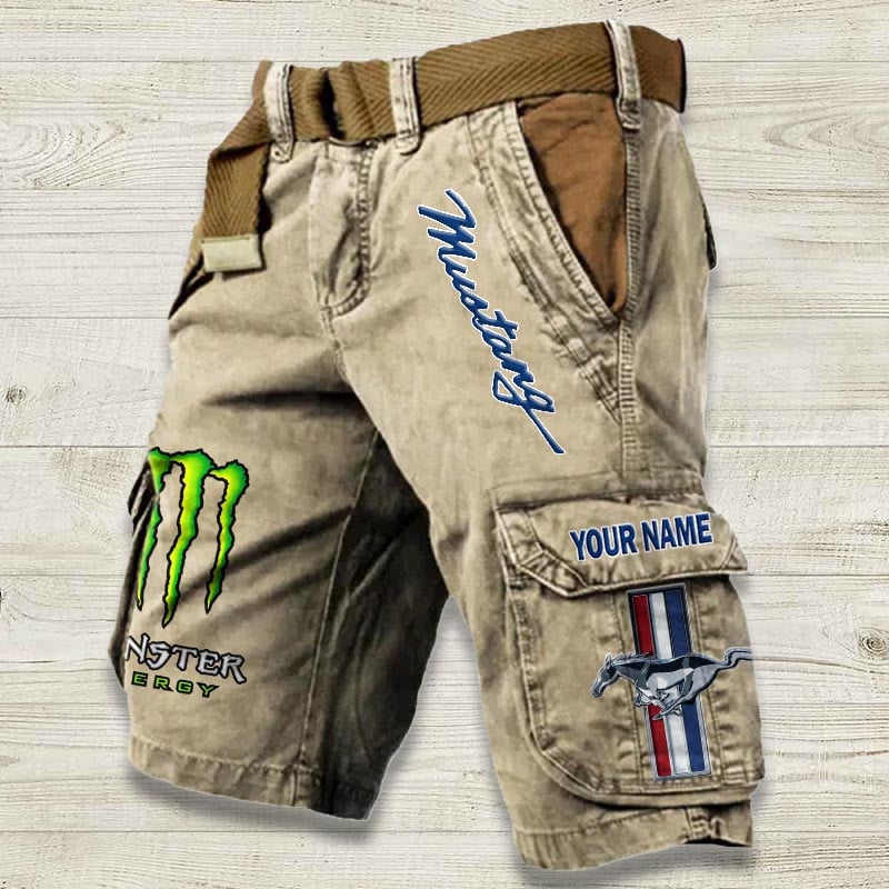 Sportswearmerch Ford-Mustang Car Denim Short For Fan