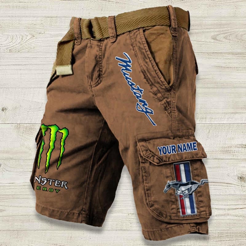 Sportswearmerch Ford-Mustang Car Denim Short For Fan