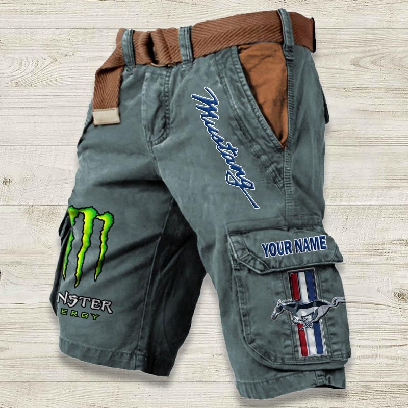 Sportswearmerch Ford-Mustang Car Denim Short For Fan