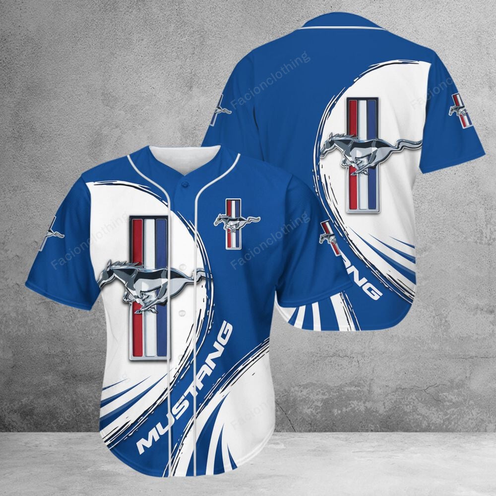 Sportswearmerch Ford Mustang Car Personalized Jersey Shirt For Fan
