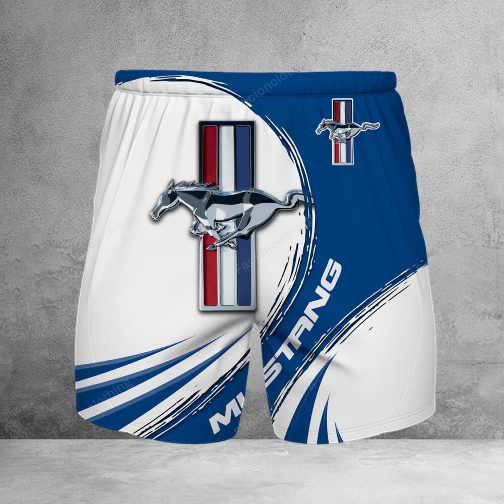 Sportswearmerch Ford Mustang Car Personalized Short Pant For Fan