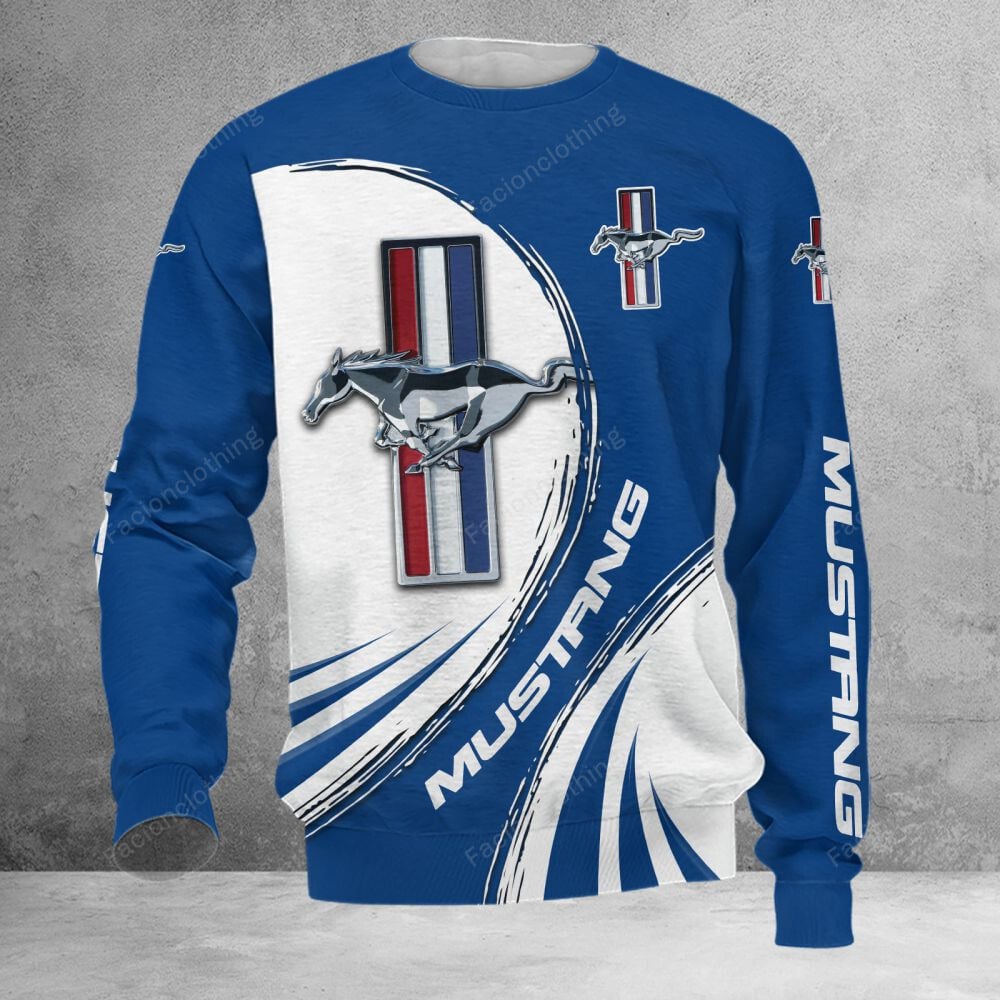 Sportswearmerch Ford Mustang Car Personalized Sweater For Fan