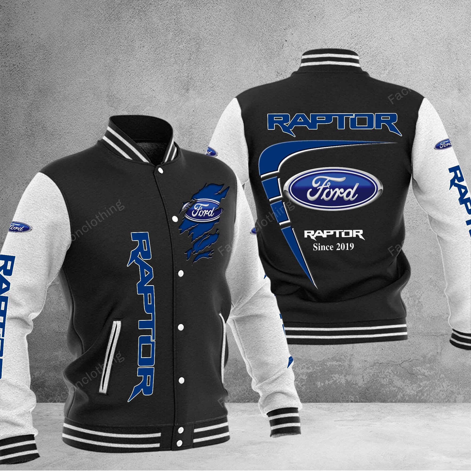 Sportswearmerch Ford Raptor Car Personalized Baseball Jacket For Fan