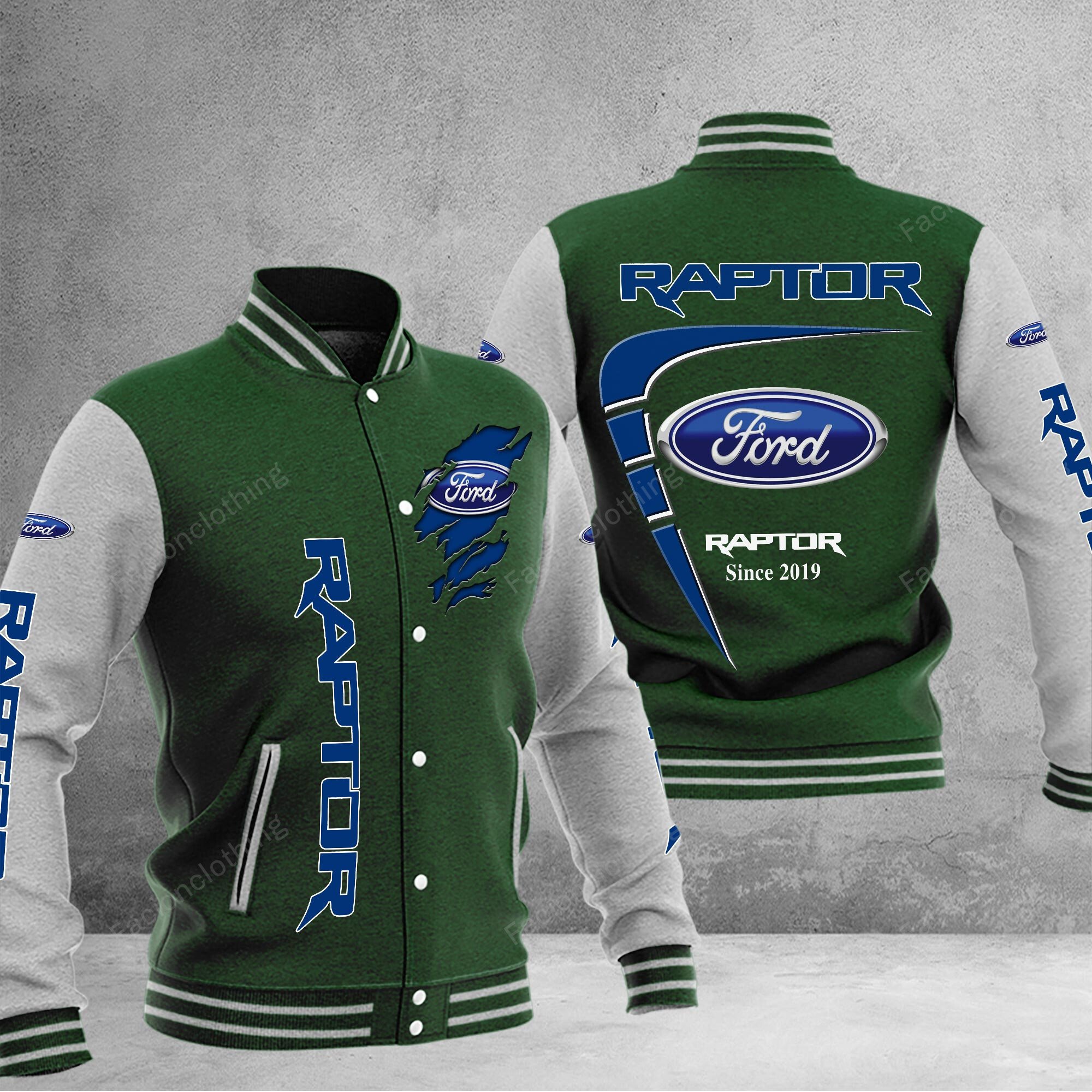 Sportswearmerch Ford Raptor Car Personalized Baseball Jacket For Fan