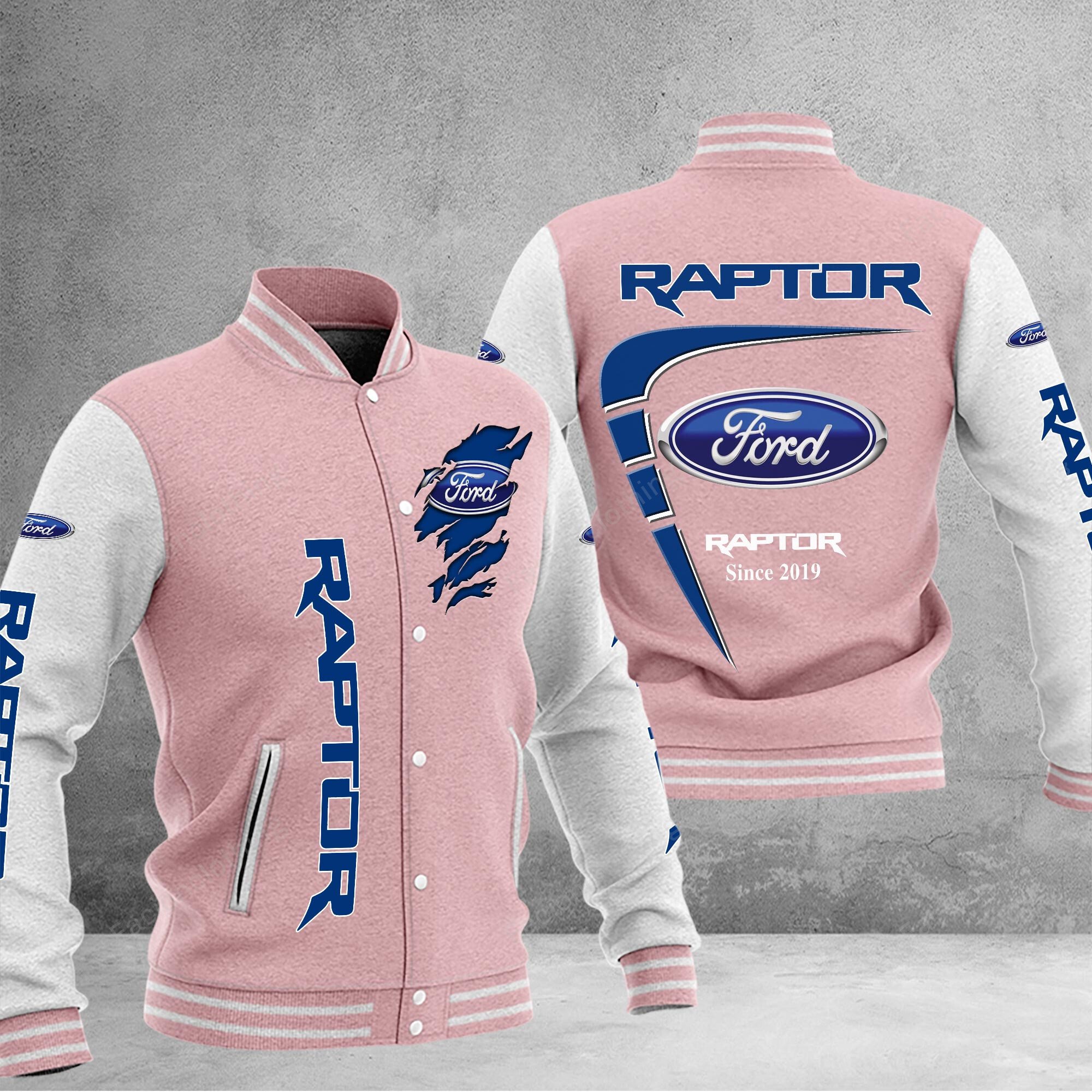 Sportswearmerch Ford Raptor Car Personalized Baseball Jacket For Fan