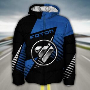 Sportswearmerch Foton Tractor Puffer Jacket For Fan
