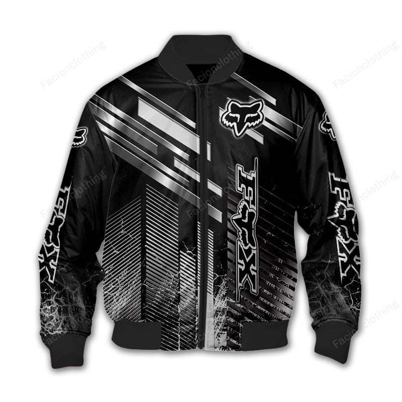 Sportswearmerch Fox Racing Motorcycle Personalized Bomber Jacket For Fan