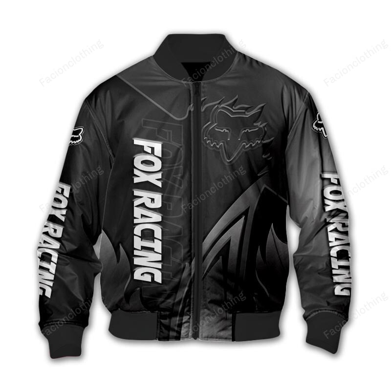 Sportswearmerch Fox Racing Motorcycle Personalized Bomber Jacket For Fan