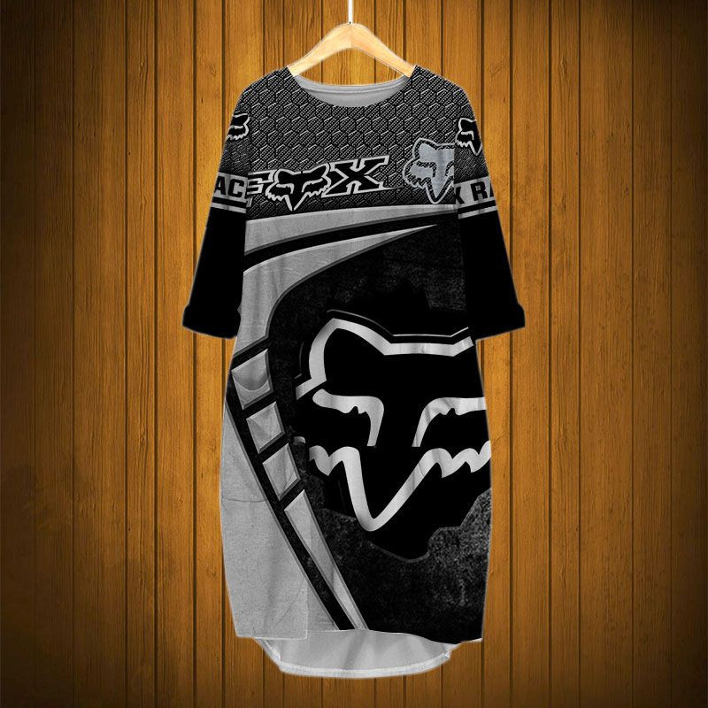 Sportswearmerch Fox Racing Motorcycle Personalized Fashion Pocket Dress For Fan
