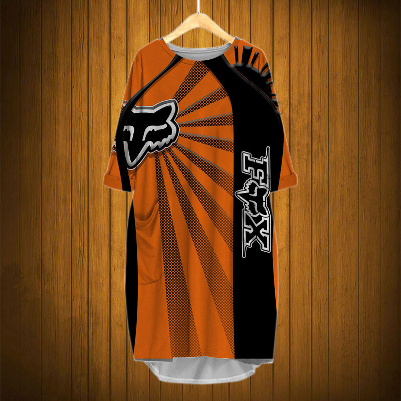 Sportswearmerch Fox Racing Motorcycle Personalized Fashion Pocket Dress For Fan