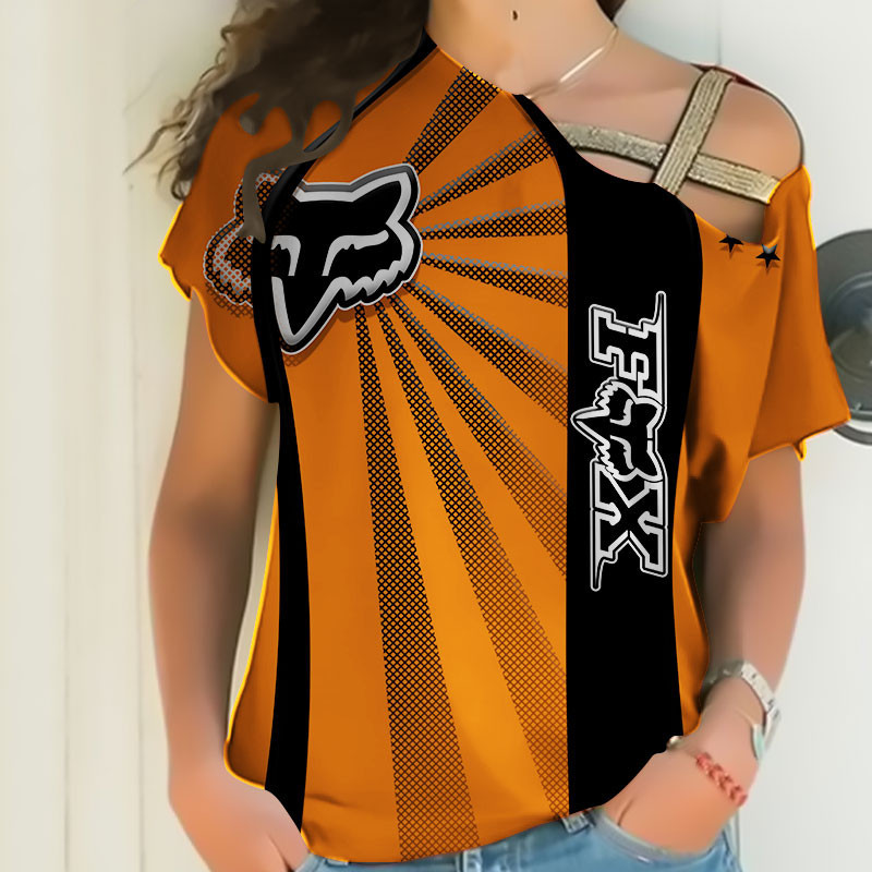 Sportswearmerch Fox Racing Motorcycle Personalized Fashion Strapless Short Sleeve For Fan