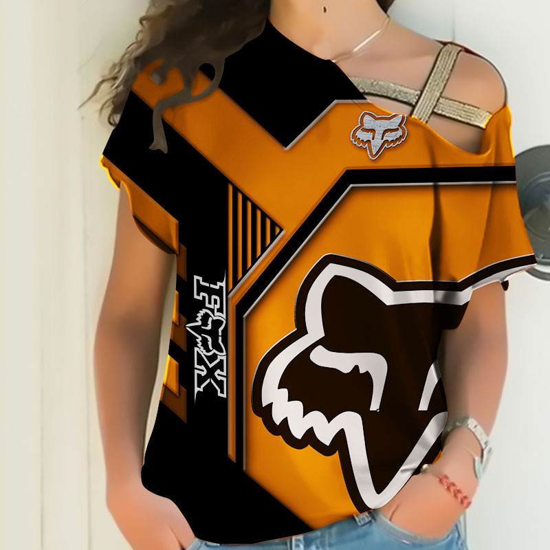 Sportswearmerch Fox Racing Motorcycle Personalized Fashion Strapless Short Sleeve For Fan