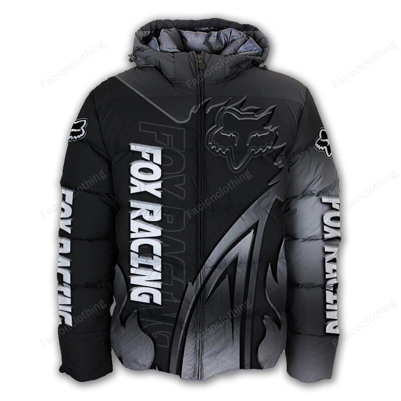 Sportswearmerch Fox Racing Motorcycle Personalized Puffer Jacket For Fan