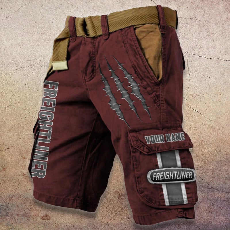 Sportswearmerch Freightliner Truck Denim Short For Fan