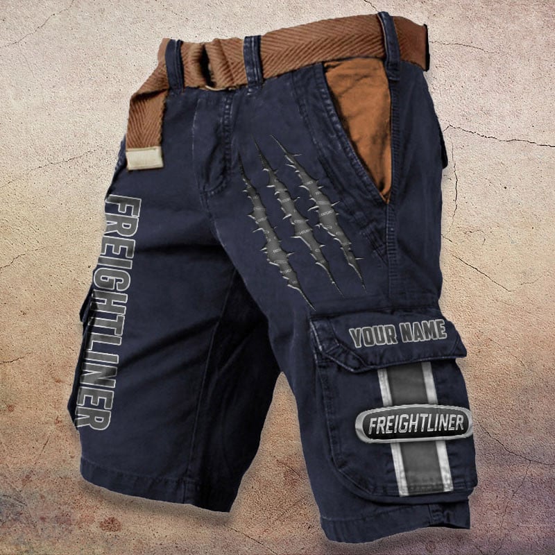 Sportswearmerch Freightliner Truck Denim Short For Fan