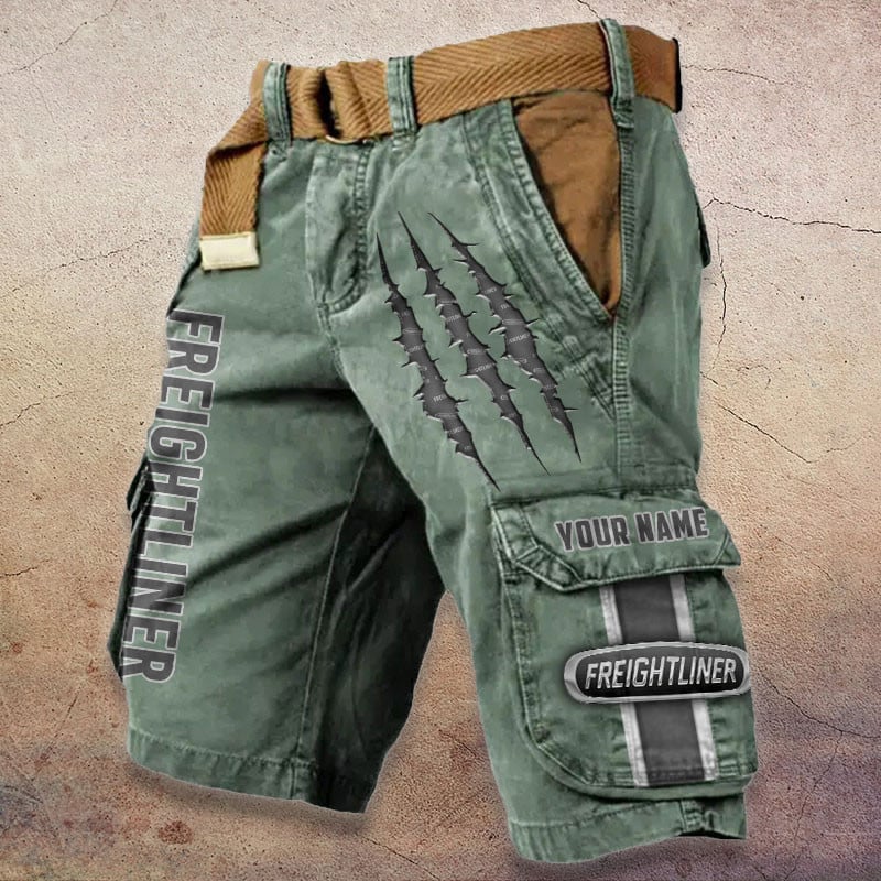 Sportswearmerch Freightliner Truck Denim Short For Fan