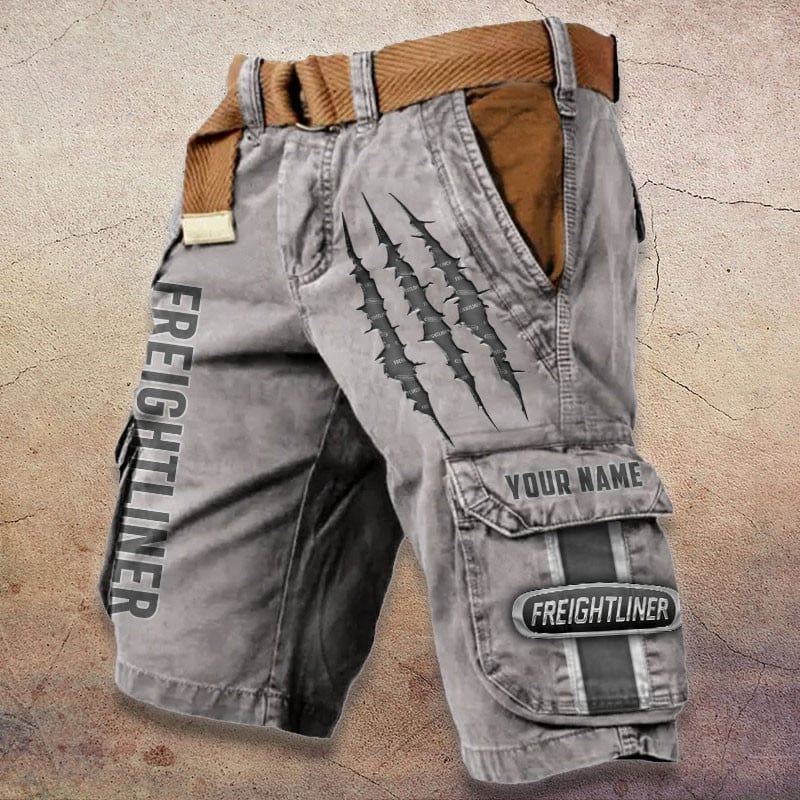 Sportswearmerch Freightliner Truck Denim Short For Fan
