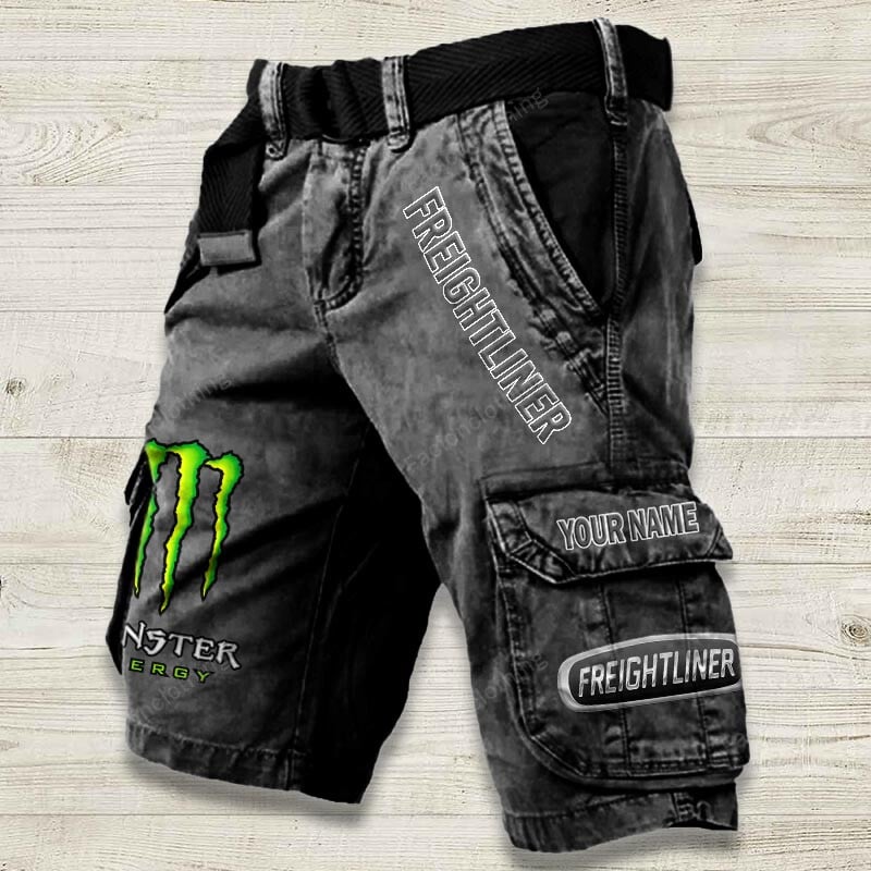 Sportswearmerch Freightliner Truck Denim Short For Fan