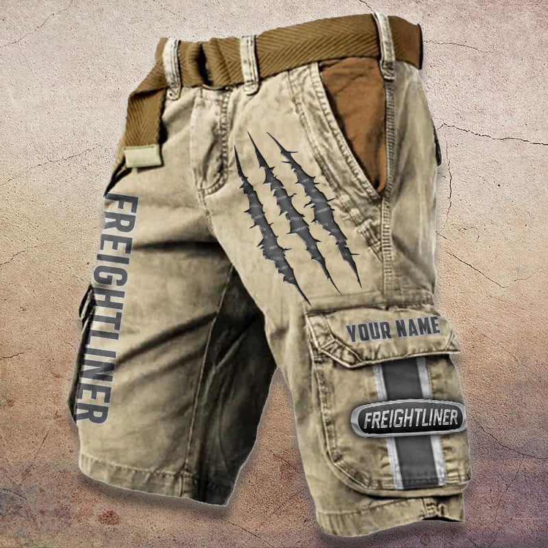 Sportswearmerch Freightliner Truck Denim Short For Fan