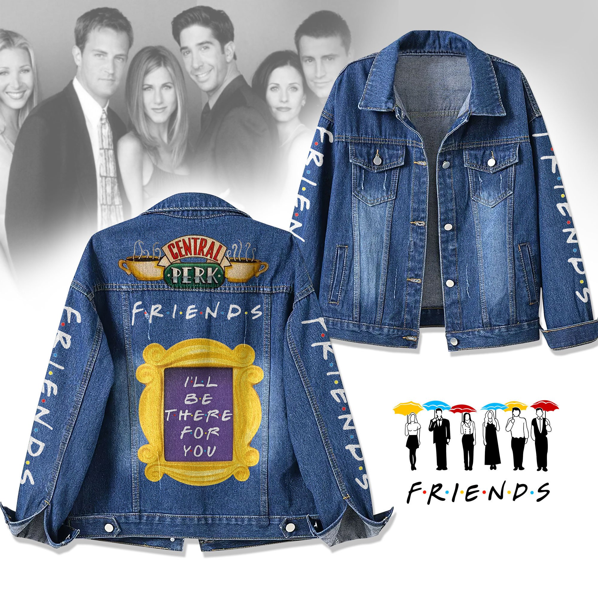 Sportswearmerch Friends Denim Jacket Gift For Fans