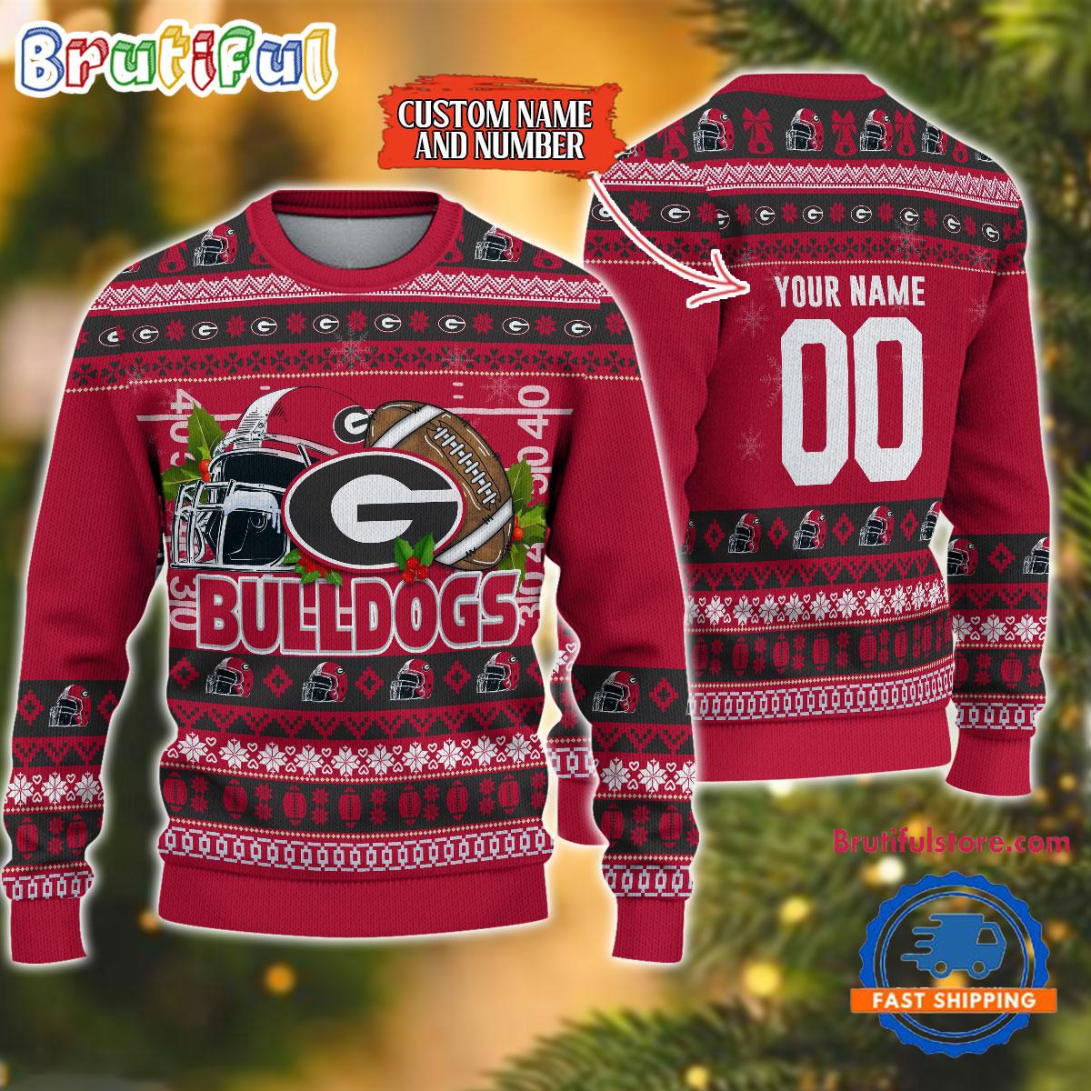 Sportswearmerch Georgia Bulldogs NCAA Christmas Sweater For Fan