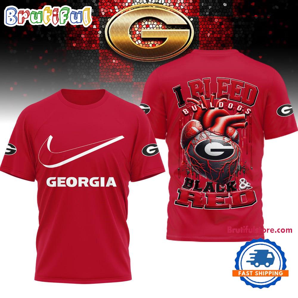 Sportswearmerch Georgia Bulldogs NCAA I Bleed T-shirt For Fan