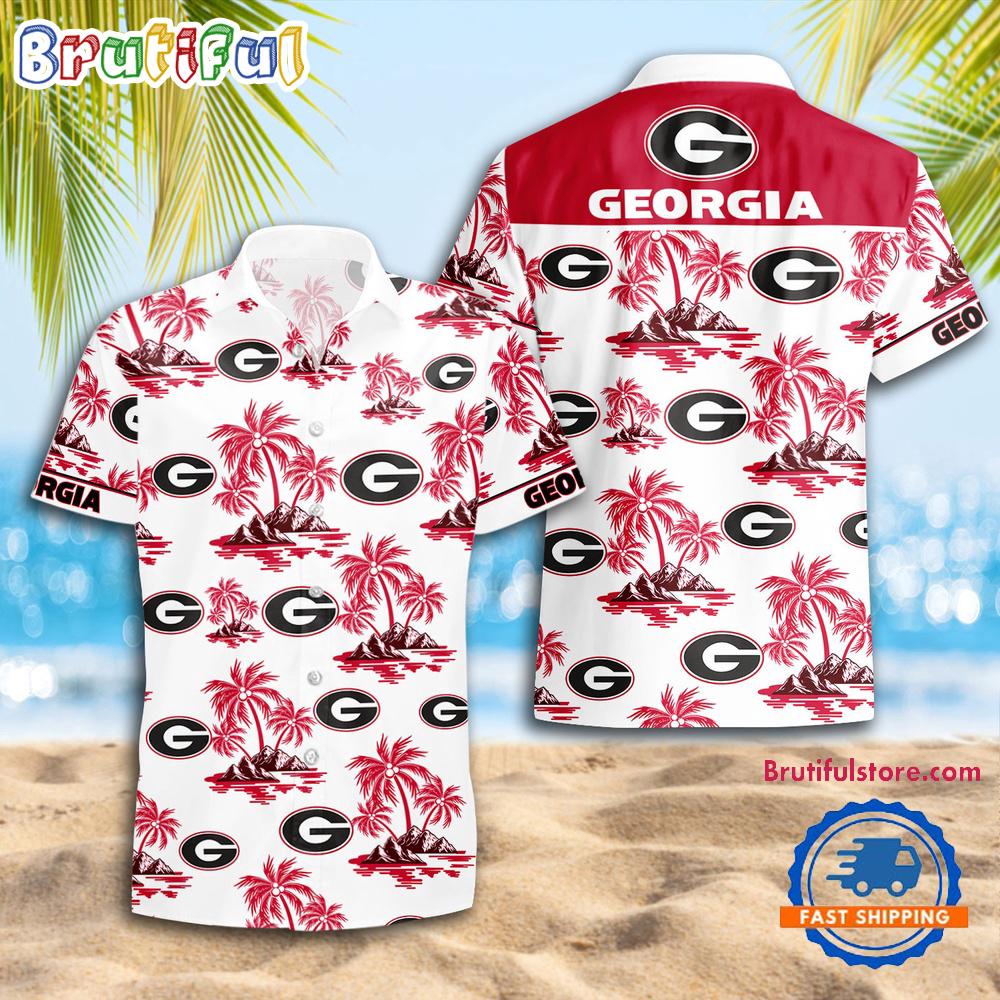 Sportswearmerch Georgia Georgia Bulldogs NCAA Summer Personalized Hawaiian Shirt For Fan