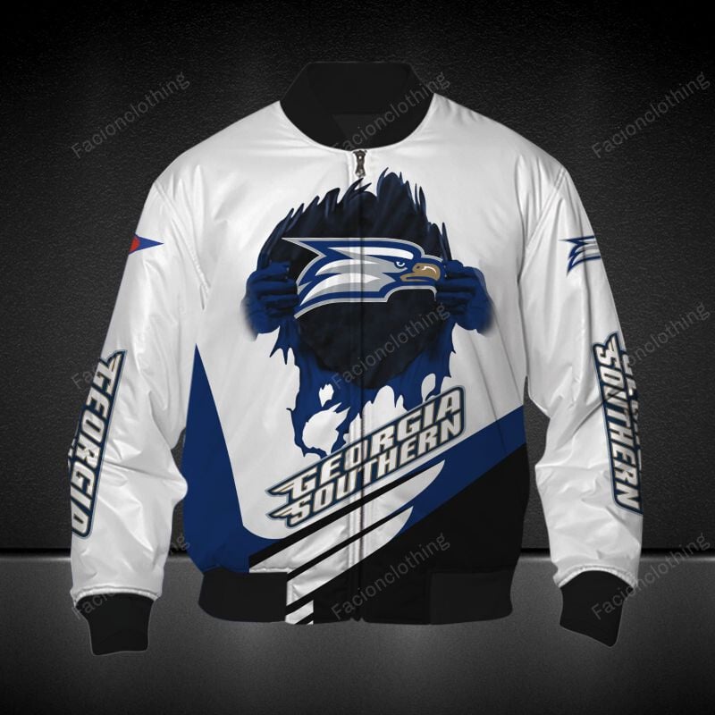 Sportswearmerch Georgia Southern Eagles NCAA Personalized Bomber Jacket For Fan